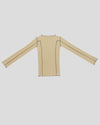 BASERANGE Long Sleeve T-Shirt TTML Collection Ribbed Cotton Portugal BAS-TTML-RB-SP25-HEN YELLOW